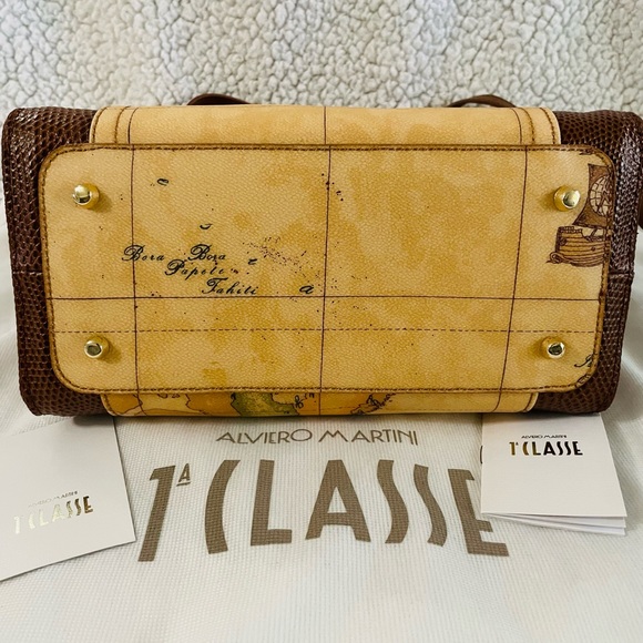 ALVERO MARTINI 1ª Classe GEO LIRICA SMALL HANDBAG WITH SHOULDER STRAP - Picture 9 of 11